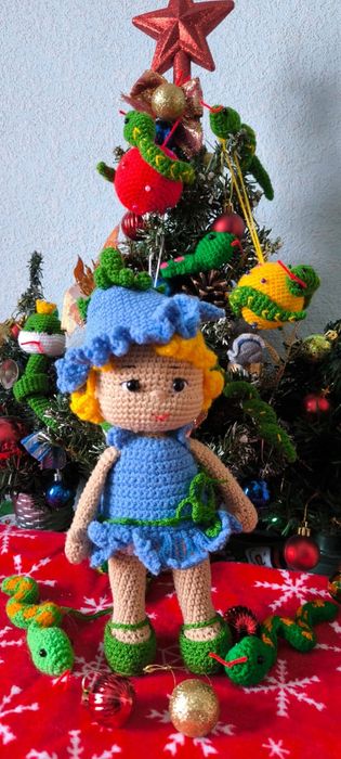 Куклы вязанные, ручная работа