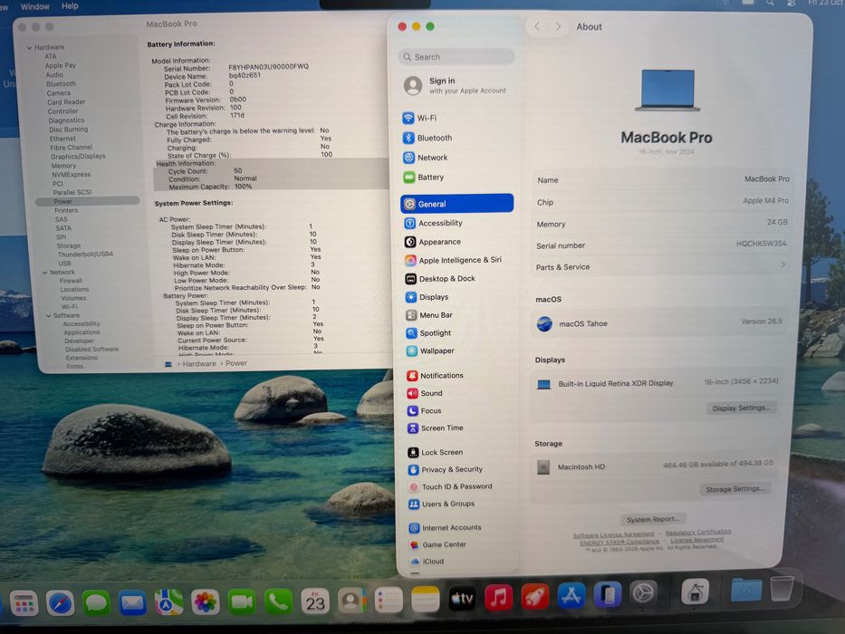 MacBook Pro 16" M4 PRO Chip 14-CPU/20-GPU/24GB RAM/512 SSD