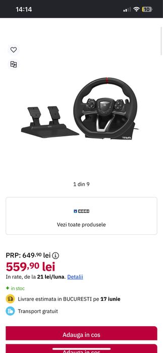 Volan gaming hori