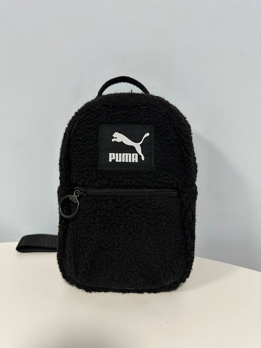 Мини-рюкзак Puma, плюшевый, стильный, новый