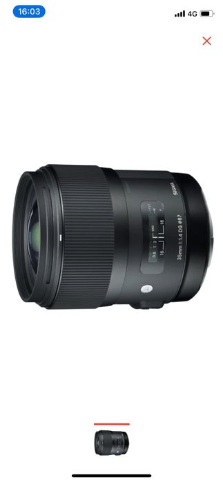 Обьектив sigma 35 mm