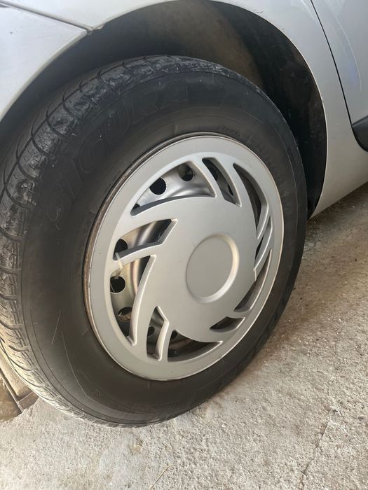 set jante de tablă+ cauciuc