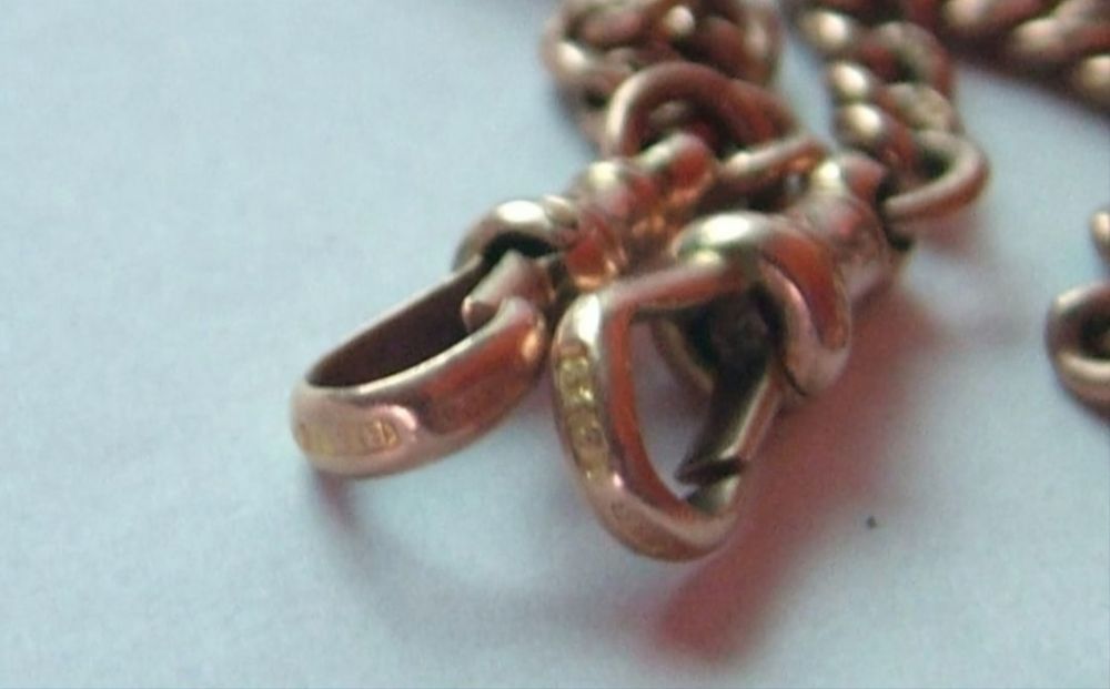 Златен синджир 9к розово злато