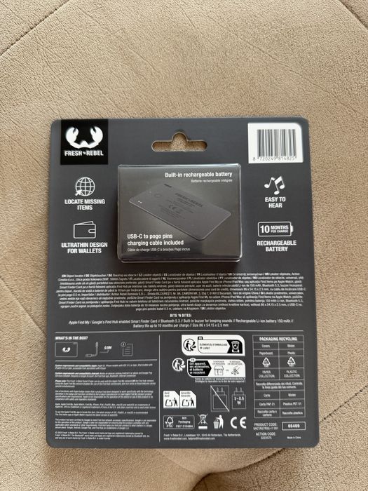 Смарт карта за проследяване Fresh 'n Rebel Smart Finder Card (Универсална)