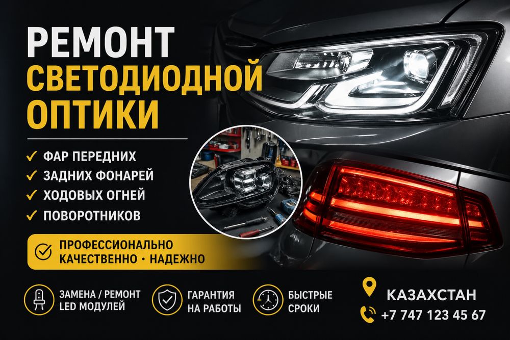 Ремонт светодиодной оптики авто