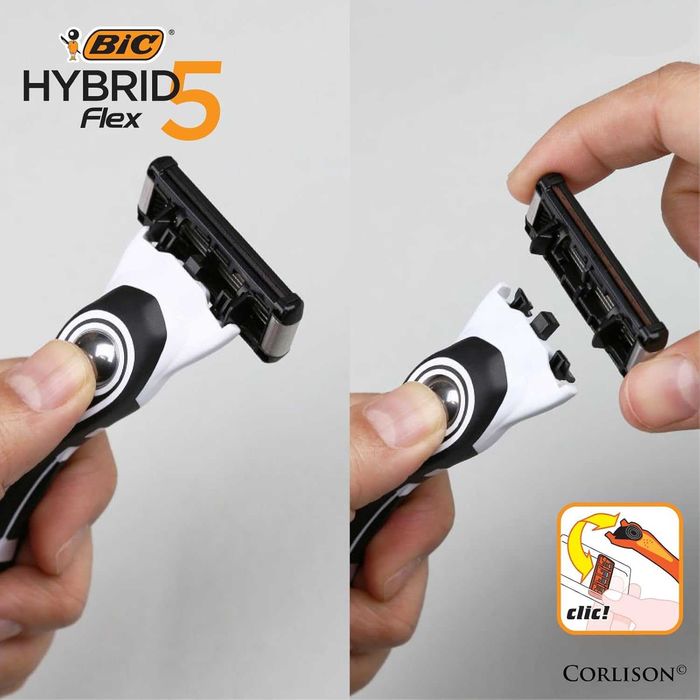 Самобръсначка BIC Hybrid 5 Flex с 4 резервни ножчета