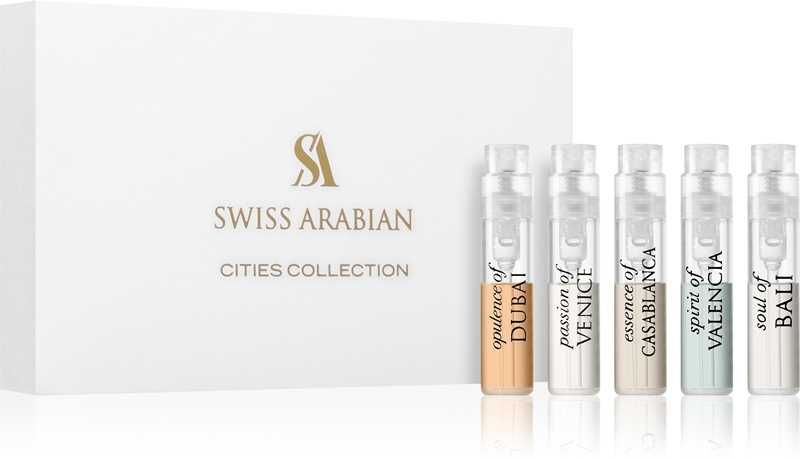 Мостри за парфюм Swiss Arabian. Cities Collection.