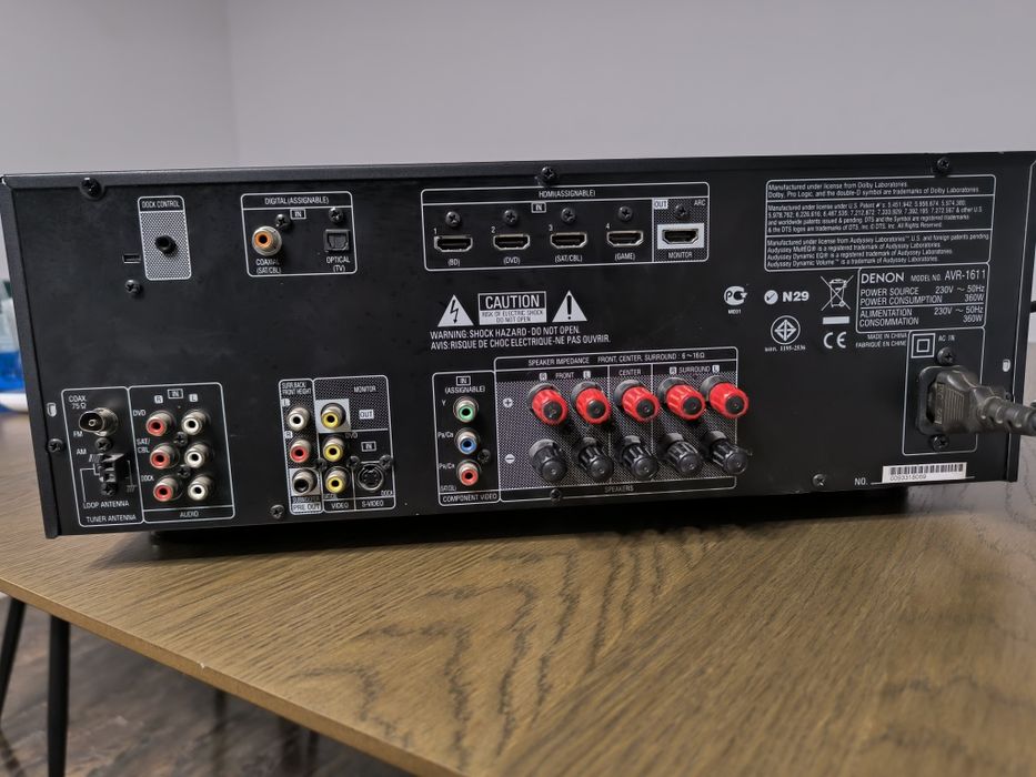 Receiver denon avr 1611 arc