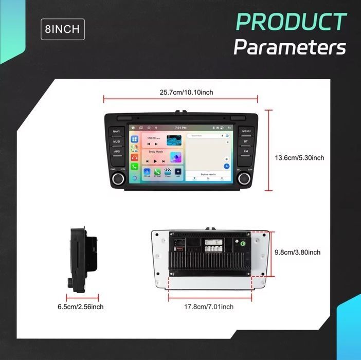 Navigatie Android Skoda, Octavia, Superb, Rapid, Yeti, Roomster