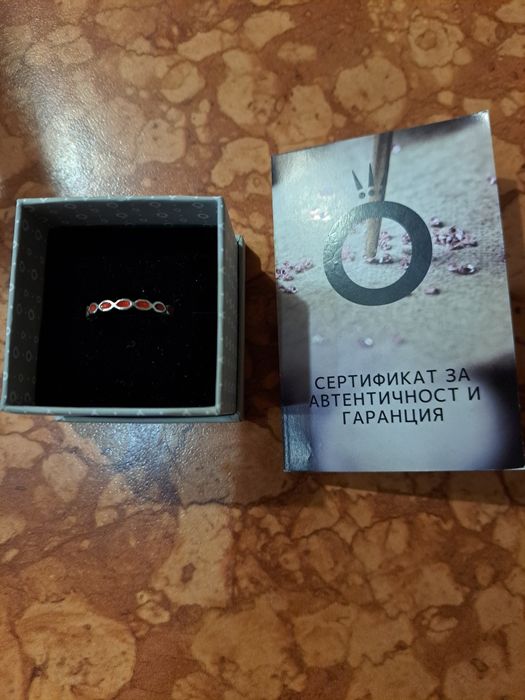 Сребърен пръстен Пандора нов