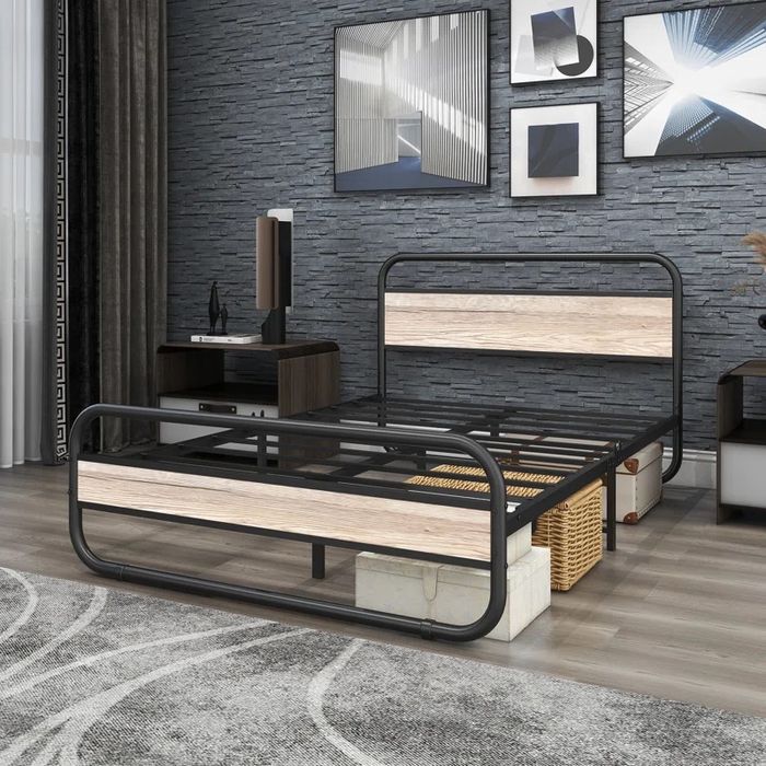 Односпальная кровать металлический двухспальная двухместный полуторка