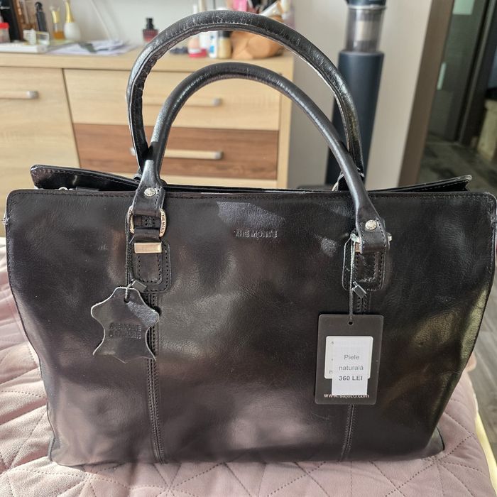 Geanta piele naturala de birou