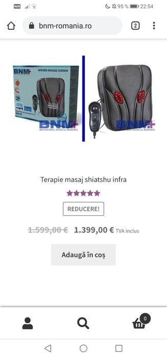 Vând aparat terapie masaj shiatshu infra BNM