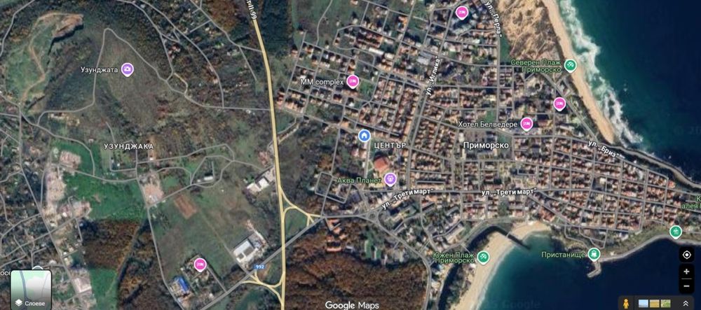 УПИ, 550 кв.м. Узунджата, Приморско