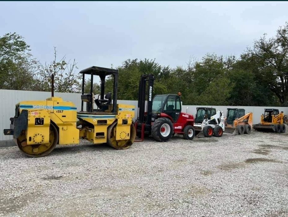 Buldoexcavator, Bobcat, Cilindru compactor, Basculanta 8x4 SORTURI NIS