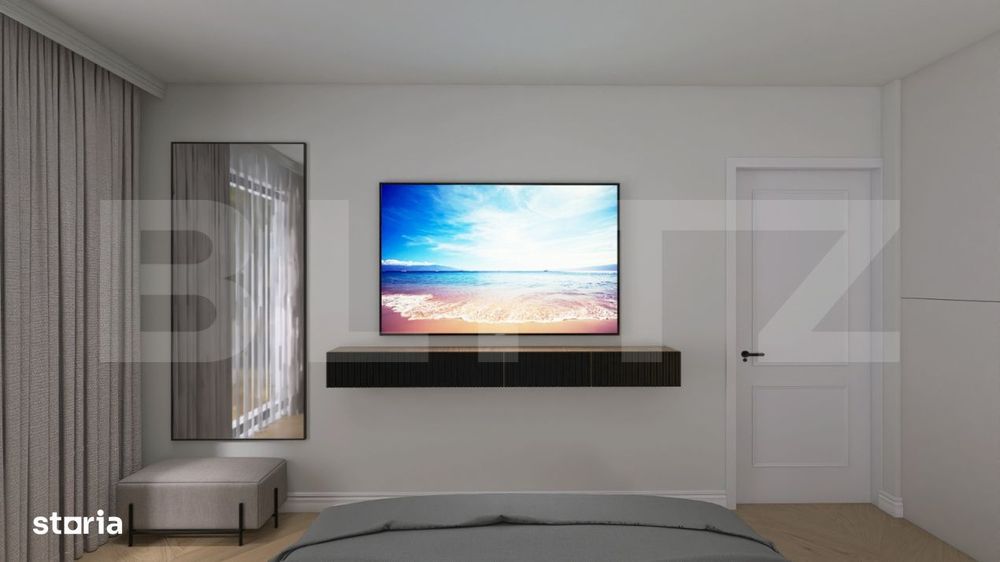 Apartament cu 3 camere in suprafat utila de 81,74 mp si balcon zona Br