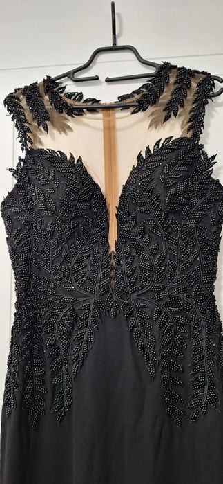 Официална дълга черна рокля