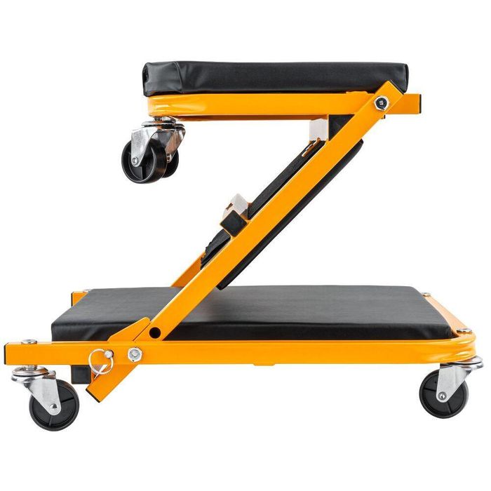 Scaun mobil si targa auto, 2 in 1, din otel si piele artificiala,