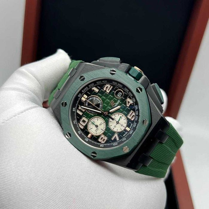 Кварцов мъжки часовник Audemars Piguet Royal Oak Offshore Chrono Green
