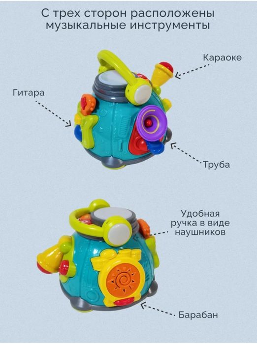 Музыкальный бизиборд развивашка