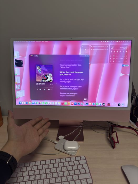 Apple iMac 24″ M1, 8/256 ГБ, 4 порта, Ethernet — идеальное состояние