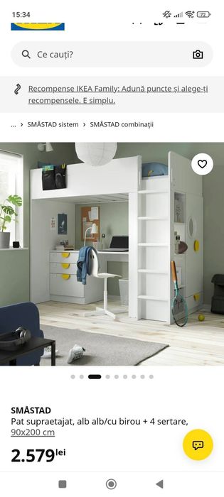 De vânzare pat supraetajat IKEA!