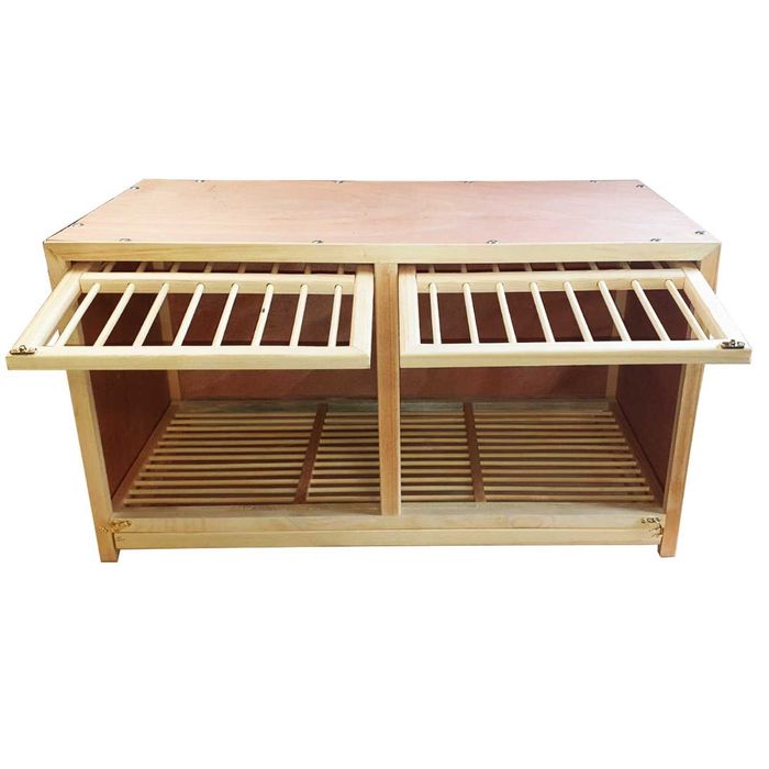 Дървена транспортна кутия / клетка за гълъби 80*40*45 см