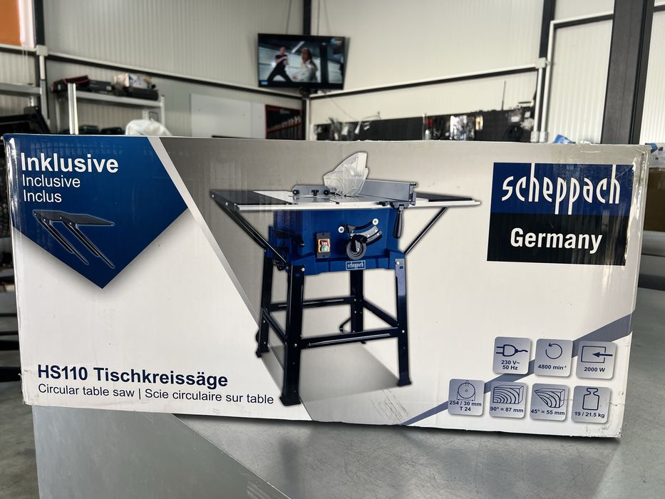 Стационарен циркуляр -Scheppach HS250L и Scheppach HS110