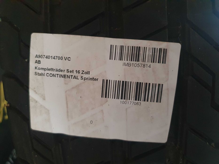 set roti Mercedes sprinter 2007-2025 originale cauciucuri 205/75r16