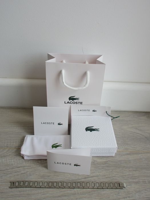 Bratara Lacoste - 21cm - Argintiu