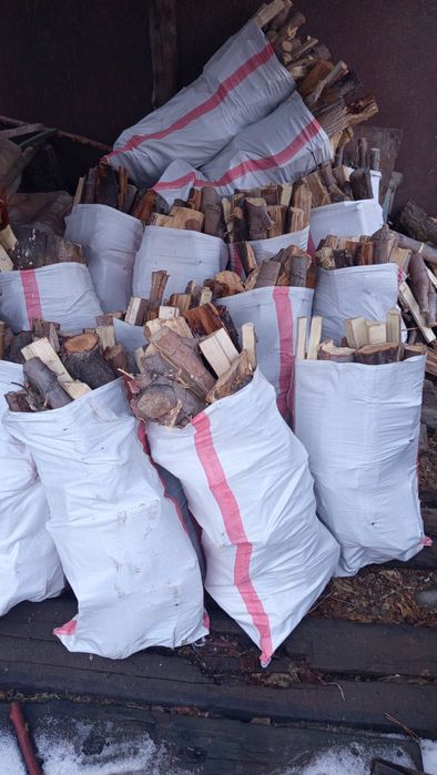 Дрова в мешках 1200