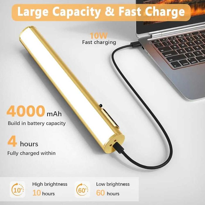 Lampă de perete magnetic,fără fir,pentru interior, cu telecomandă,