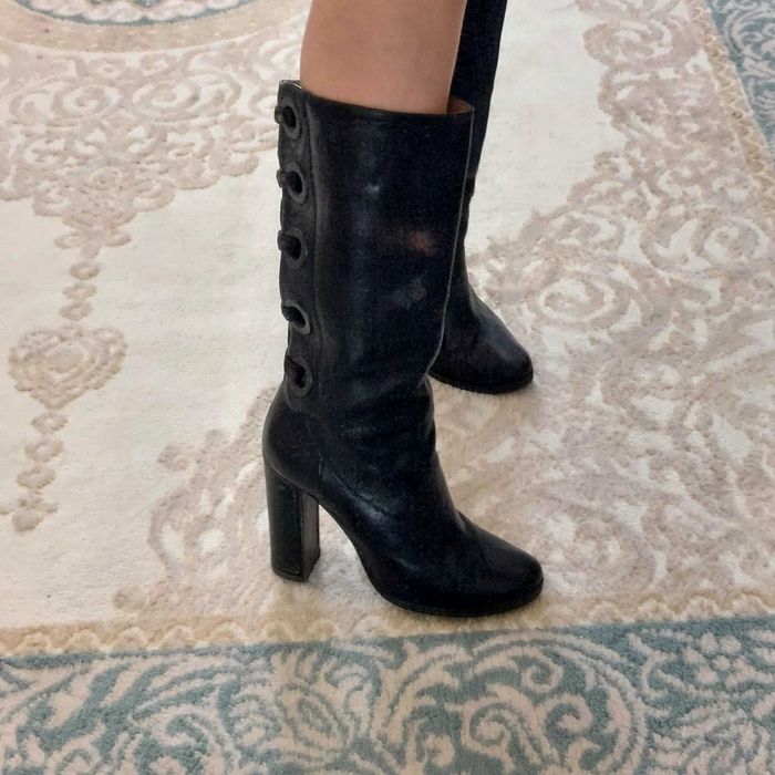 Сапоги женские черные