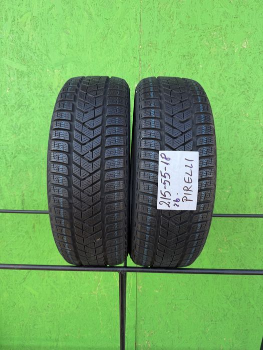 215/55/18 M+S PIRELLI Profil rămas 7mm Aproape noi