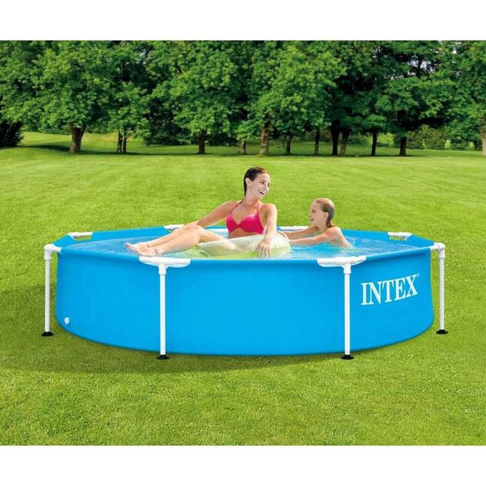 Сглобяем басейн Intex Metal Frame 28205NP 1828л 244см Голям басейн