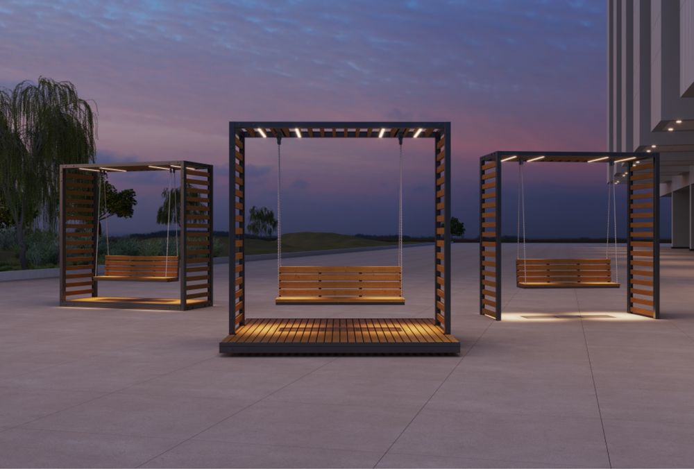 Производим качественные МАФ качели для вашего парка или двора!