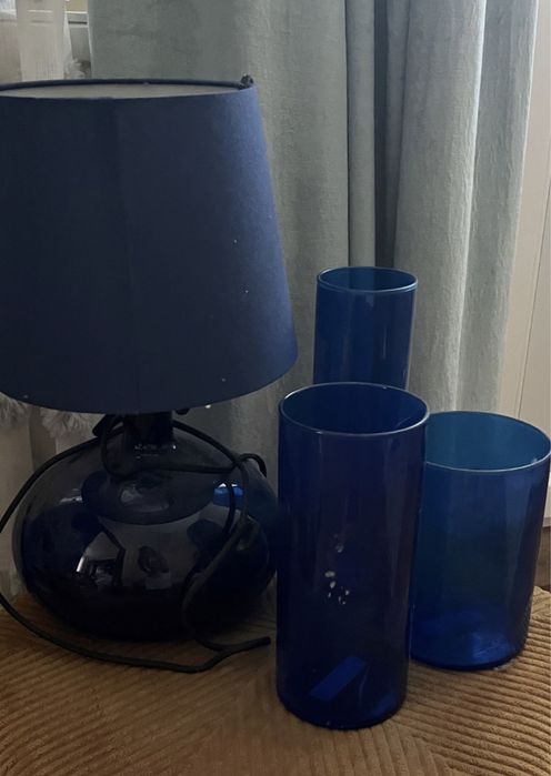 Лампа и вази декорация ikea
