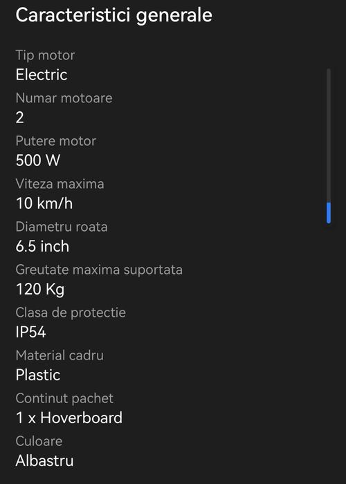 Trotinetă RAZOR , HAVEBOARD 1000w defect