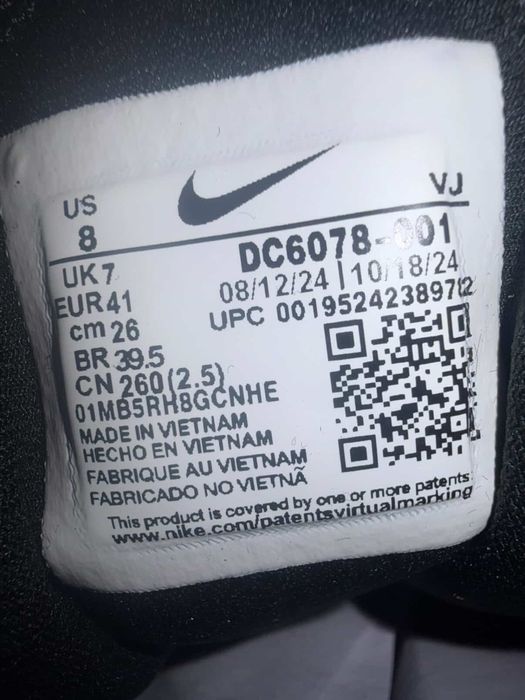 Nike Air Max Plus Terrascape Plus Black/ White - 40,41,42,45,46