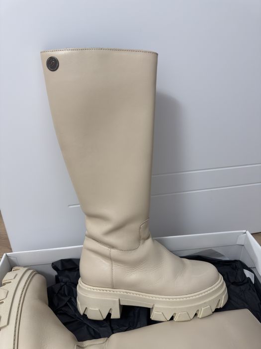 Cizme stil Gia Borghini piele naturală