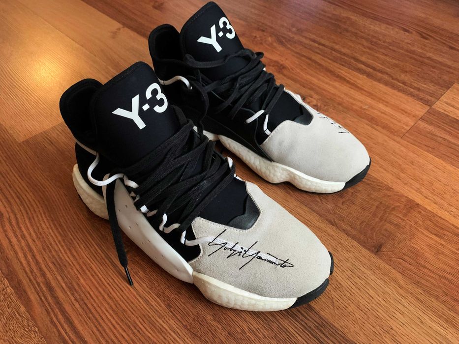 Adidas Y3 BYW Bball "White/Black" by YOHJI_Marime 44_ ORIGINALI