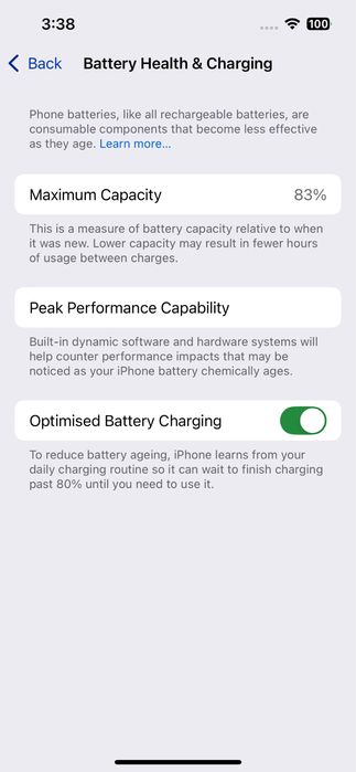 IPhone 13 Pink 128 GB, 83% battery