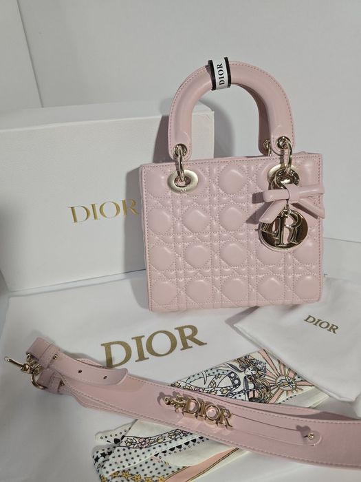 Налична чанта Lady Dior Soupir Pink