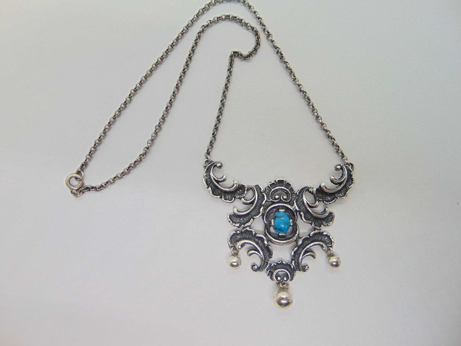 Colier din argint si turcoaz Teka Theodor Klotz