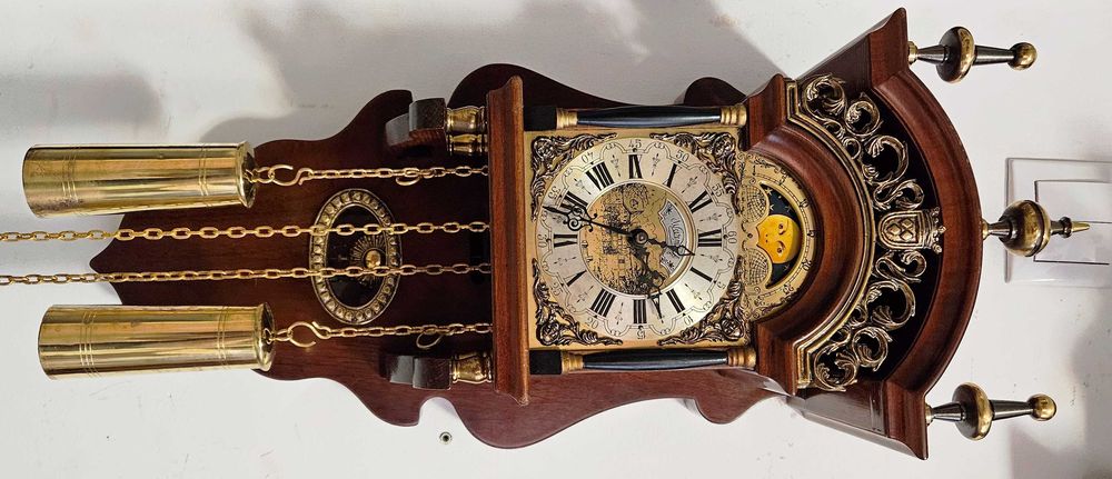 Ceas de perete cu pendula si 2 greutati Wuba - Warmink