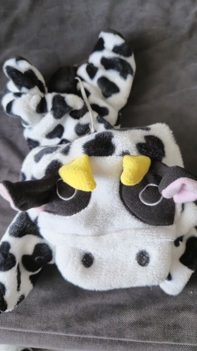 Salopetă căței model văcuță