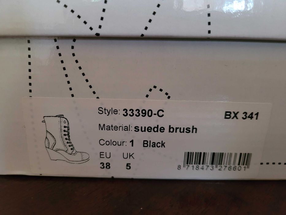 Боти естествена кожа, номер 38, BRONX