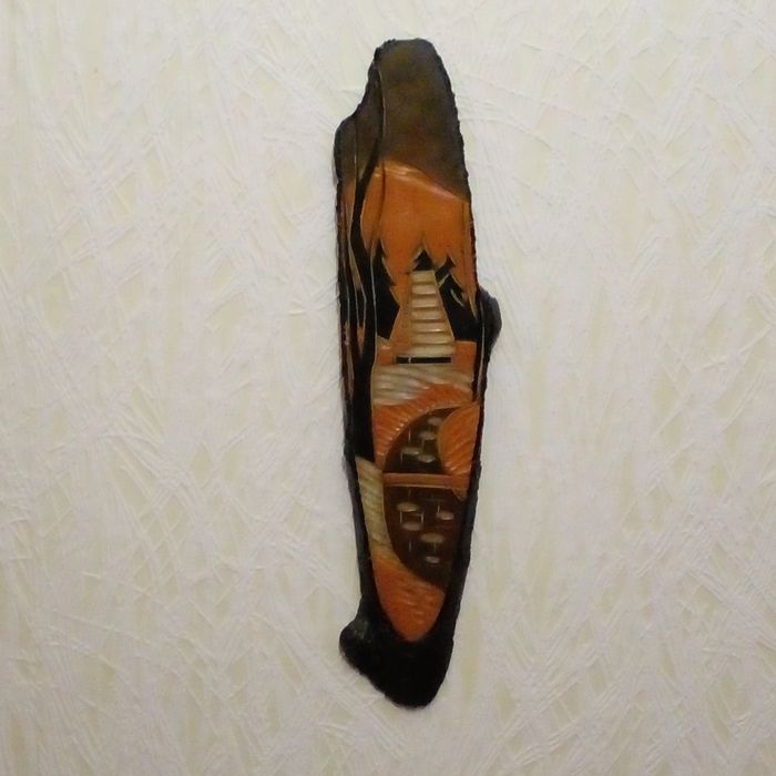 Стильное, деревянное, советское  панно!