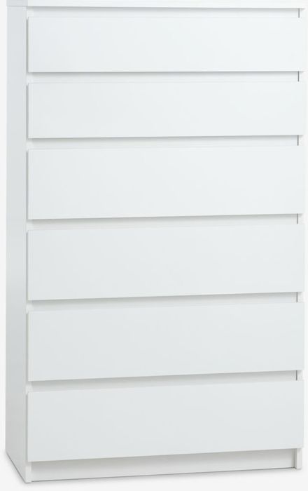 Скрин с 6 чекмеджета Tange Jysk бял