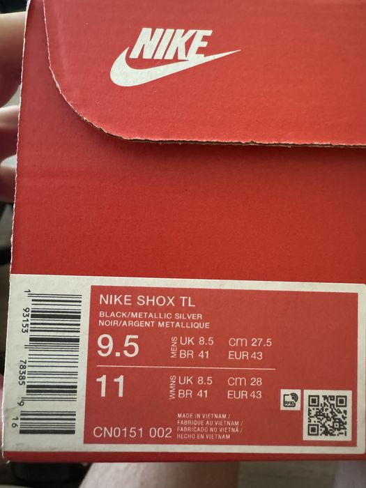 Nike shox tl 43